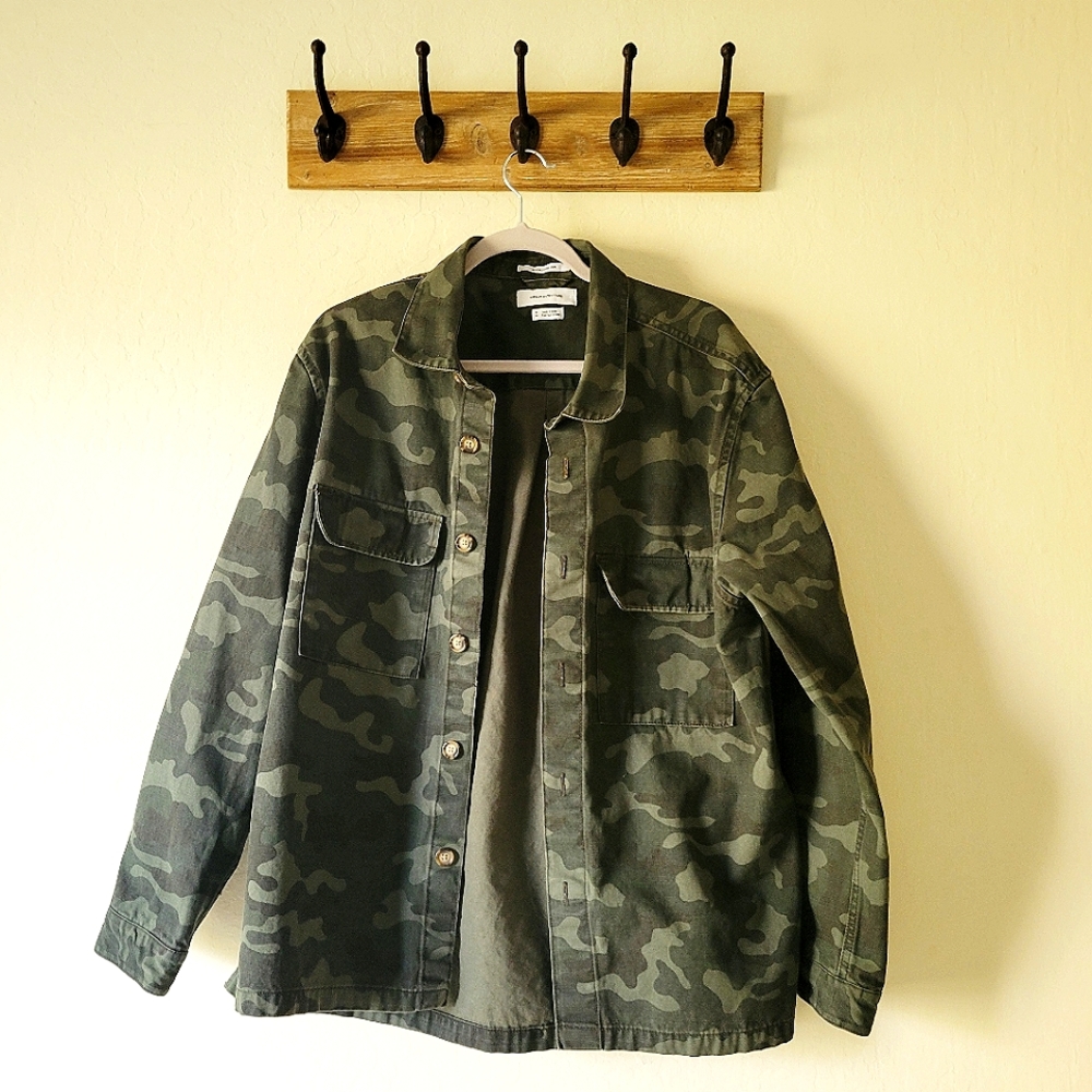 Urban Outfitters | Oversized Camo Military Jacket